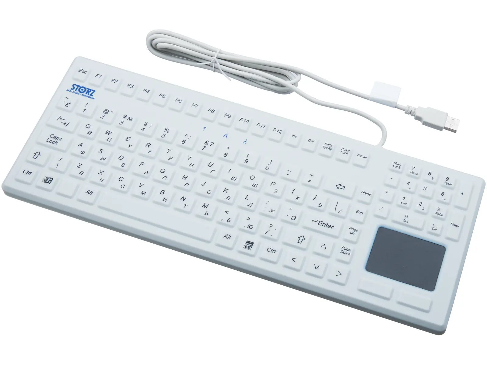 USB silicone keyboard with touchpad, RU | KARL STORZ Endoskope 