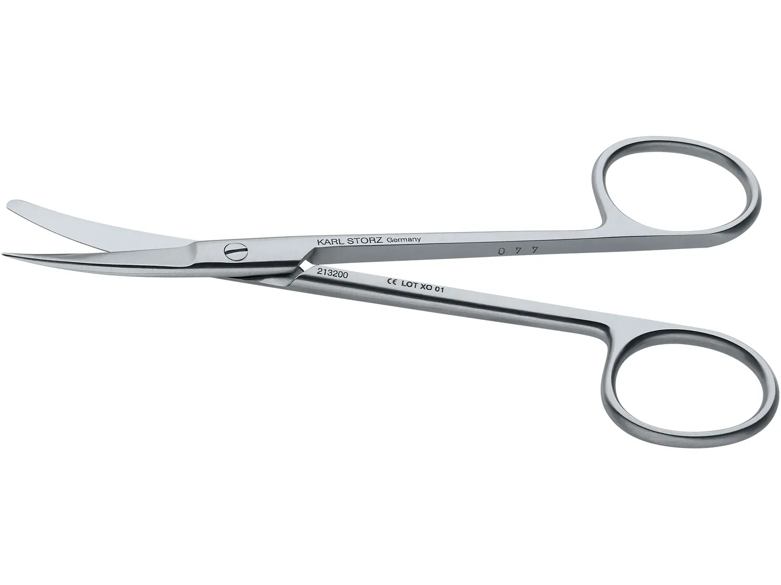 Scissors, curved, sharp/blunt, 12cm | KARL STORZ Endoskope 