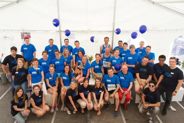 Laufen für den guten Zweck: KARL STORZ Läufer- und Helferteams bei run & fun 2017 (27.05.2017).