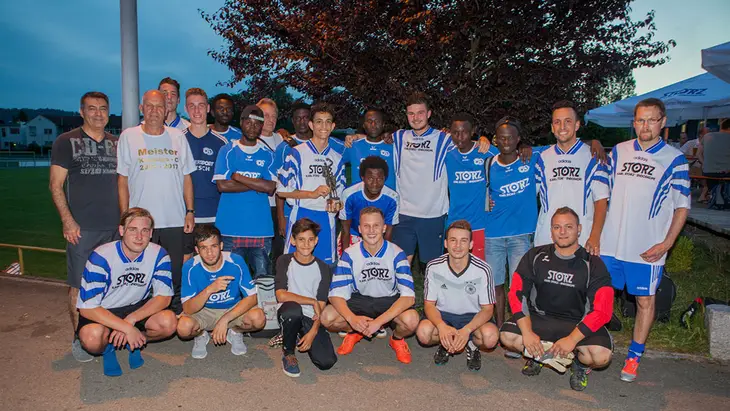 Die Mannschaften Tuttlinger Friends I (Flüchtlingsmannschaft), Laserstars (KARL STORZ) und PM Zoccar (KARL STORZ) belegten beim KARL STORZ Fußballturnier die Plätze 1 bis 3.